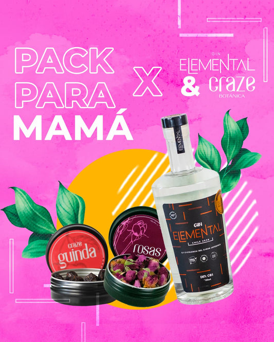 Pack Gin Elemental con Craze Botánica: Especial Día de la Madre