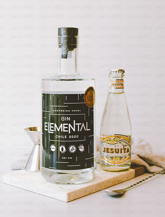 Gin Elemental + 4 Aguas Tónicas Corteza Jesuita