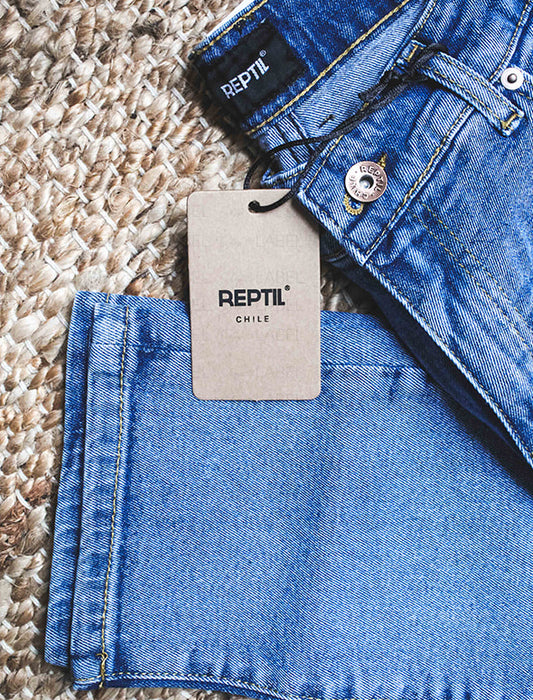 Jeans Reptil Caimán Vintage Blue 
